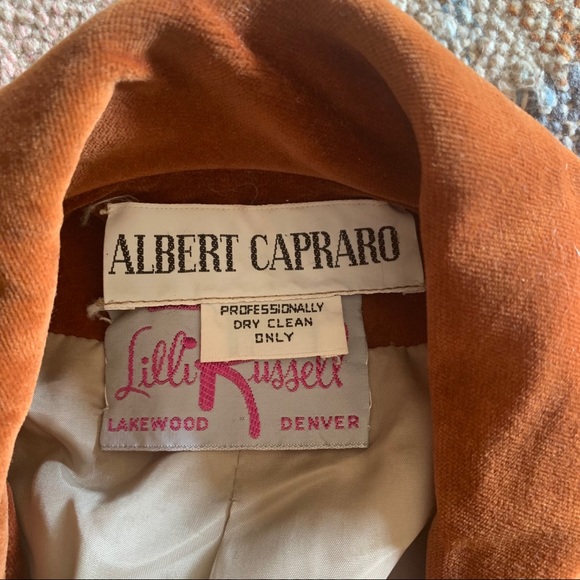 Sold!Albert Capraro Vintage Tweet and Suede Jacket - Picture 6 of 11